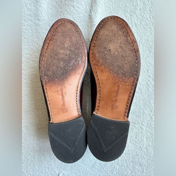 Allen Edmonds "Maxfield"‎ Men's 11 D Maroon Leather Dress Shoe Tassel Loafer - Picture 11 of 11